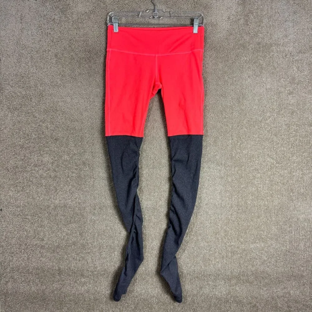 Alo Yoga Goddess Legging Womens Small Vapor Python Ribbed Colorblock Gym Workout